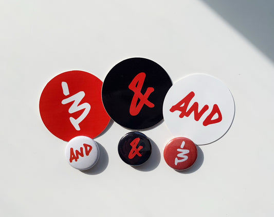 Ampersand Pin & Sticker Pack